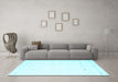 Machine Washable Solid Light Blue Modern Rug in a Living Room, wshcon908lblu