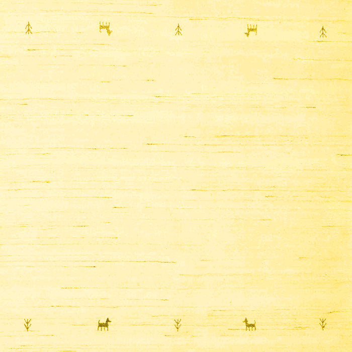 Solid Yellow Modern Rug, con908yw