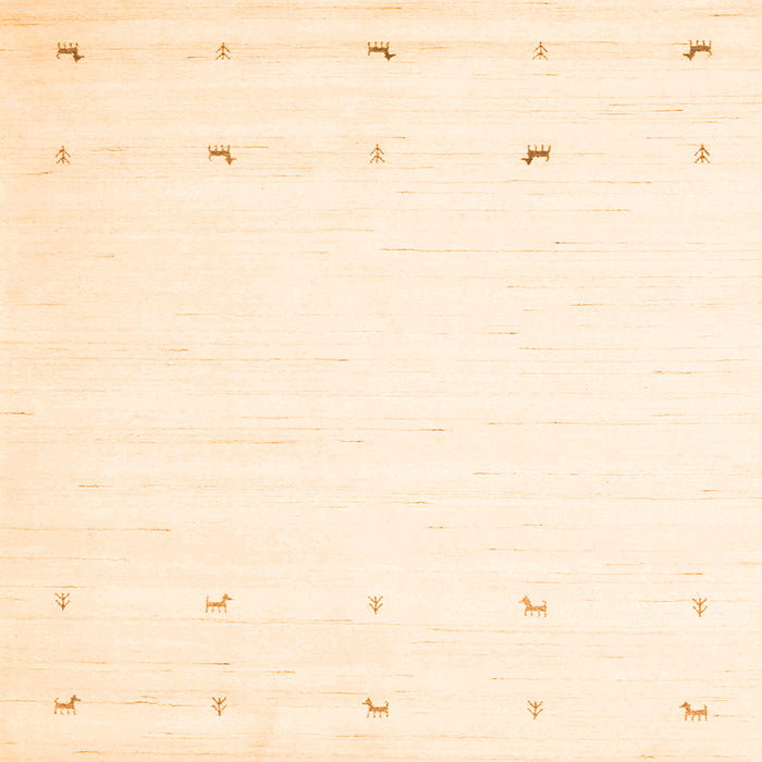 Round Machine Washable Solid Orange Modern Area Rugs, wshcon908org