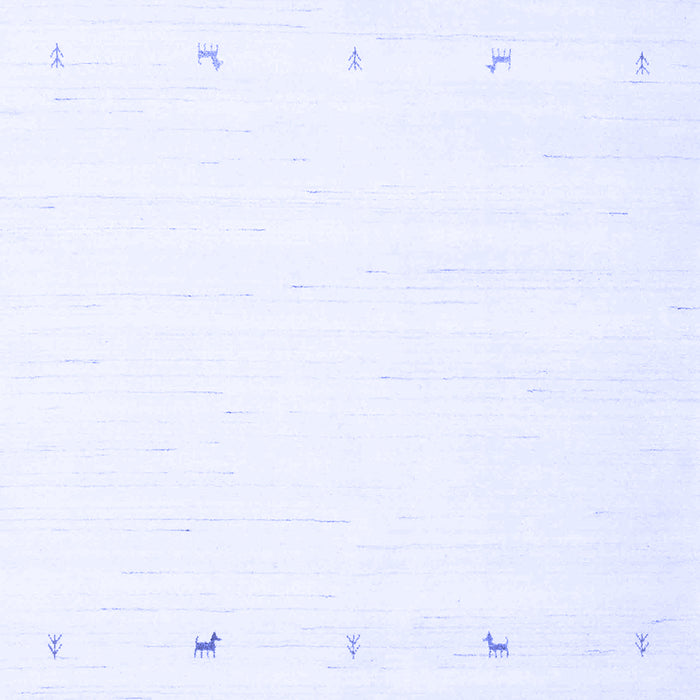 Machine Washable Solid Blue Modern Rug, wshcon908blu