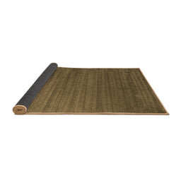 Sideview of Abstract Brown Contemporary Rug, con909brn
