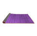 Sideview of Abstract Purple Contemporary Rug, con909pur