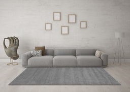 Machine Washable Abstract Gray Contemporary Rug in a Living Room,, wshcon90gry