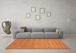 Machine Washable Abstract Brown Contemporary Rug in a Living Room,, wshcon90brn