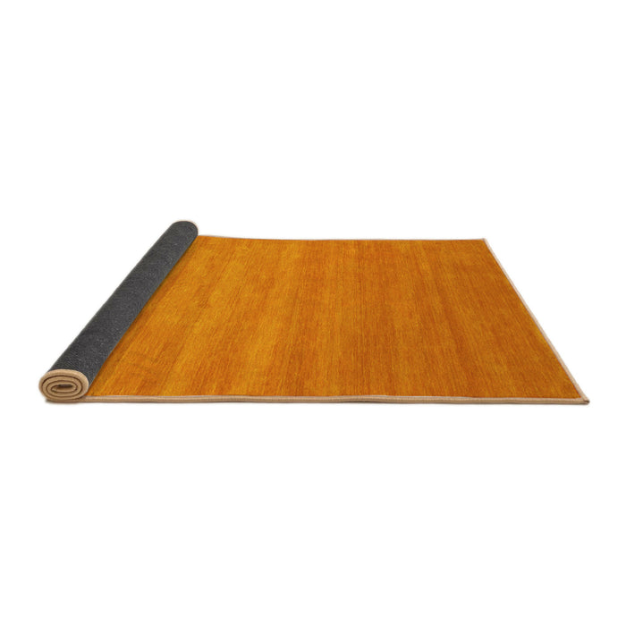 Sideview of Abstract Yellow Contemporary Rug, con90yw