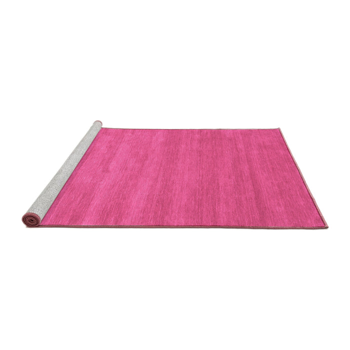 Sideview of Machine Washable Abstract Purple Contemporary Area Rugs, wshcon90pur