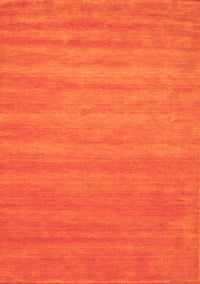 Abstract Orange Contemporary Rug, con90org