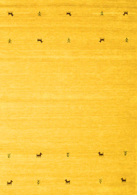 Solid Yellow Modern Rug, con910yw