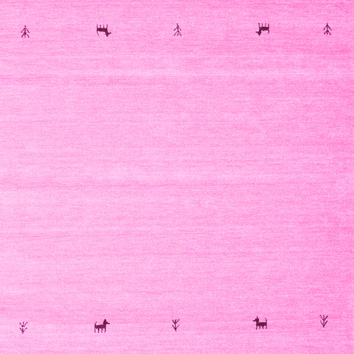 Machine Washable Solid Pink Modern Rug, wshcon910pnk