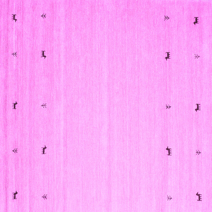 Square Machine Washable Solid Purple Modern Area Rugs, wshcon910pur