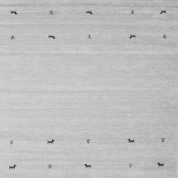 Serging Thickness of Solid Gray Modern Rug, con910gry