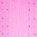 Square Solid Pink Modern Rug, con910pnk