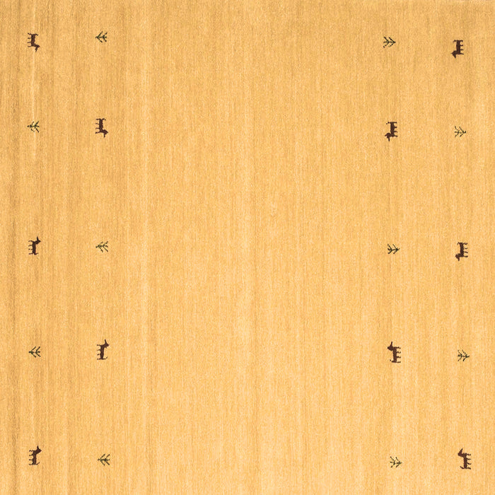 Square Solid Brown Modern Rug, con910brn