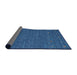 Thickness of Contemporary Bright Navy Blue Modern Rug, con911