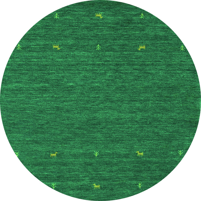 Machine Washable Abstract Green Contemporary Area Rugs, wshcon911grn