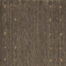 Square Abstract Brown Contemporary Rug, con911brn