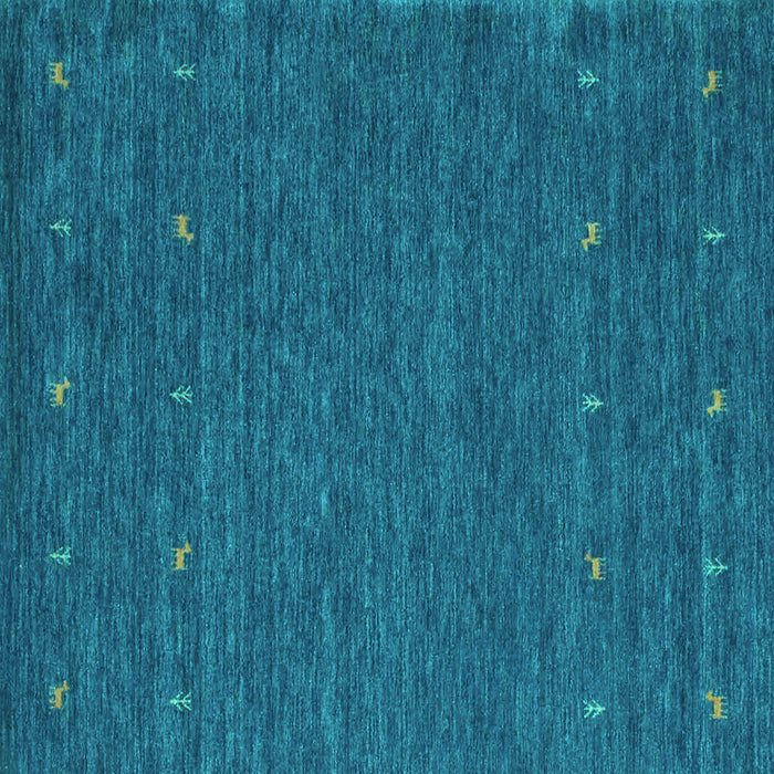 Square Abstract Turquoise Contemporary Rug, con911turq