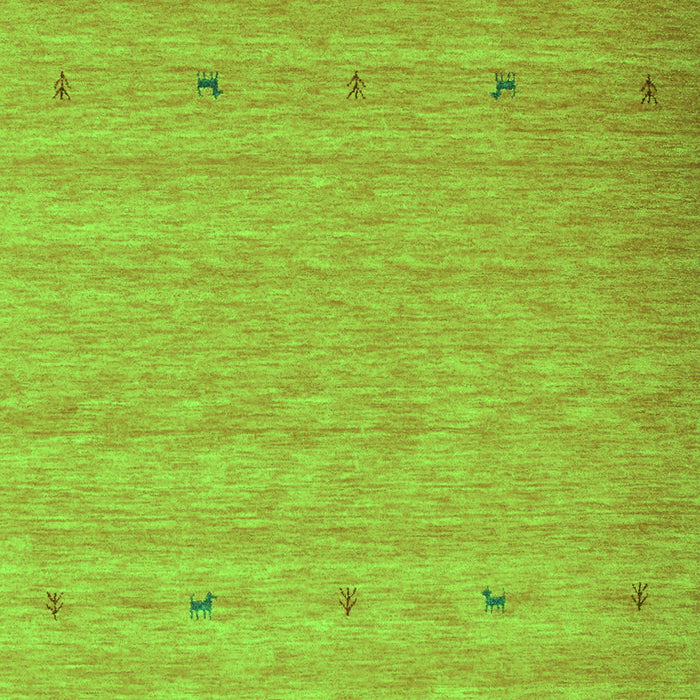 Abstract Green Contemporary Rug, con912grn