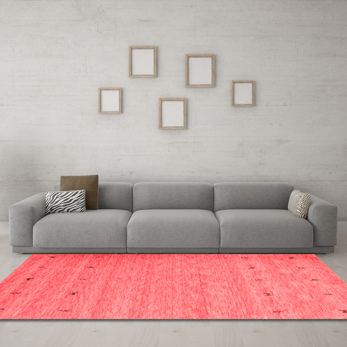 Contemporary Red Washable Rugs