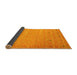 Sideview of Abstract Yellow Contemporary Rug, con912yw