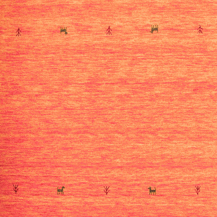 Serging Thickness of Machine Washable Abstract Orange Contemporary Area Rugs, wshcon912org