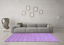 Machine Washable Abstract Blue Contemporary Rug in a Living Room, wshcon912blu