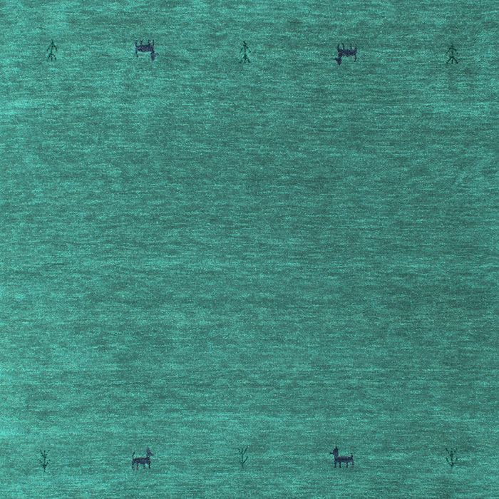 Machine Washable Abstract Turquoise Contemporary Area Rugs, wshcon913turq