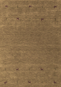Abstract Brown Contemporary Rug, con913brn