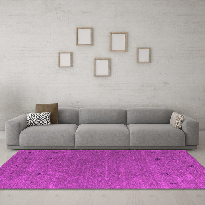 Machine Washable Abstract Pink Contemporary Rug in a Living Room, wshcon913pnk