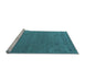 Sideview of Machine Washable Abstract Light Blue Contemporary Rug, wshcon913lblu