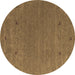 Round Machine Washable Abstract Brown Contemporary Rug, wshcon913brn