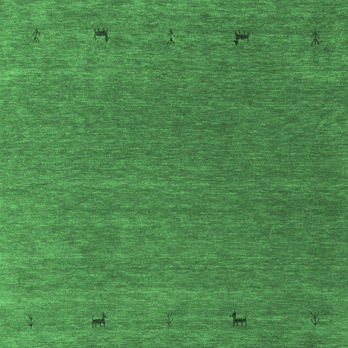 Machine Washable Abstract Emerald Green Contemporary Area Rugs, wshcon913emgrn