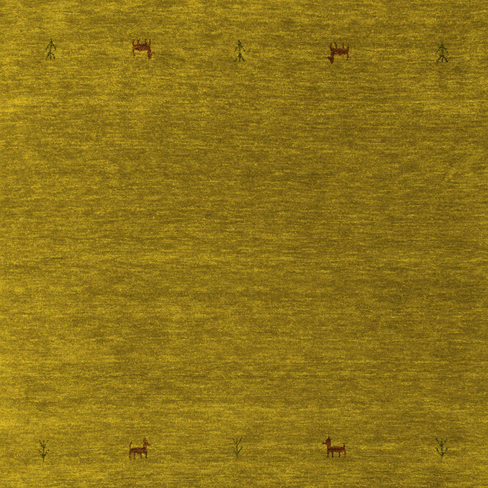 Abstract Yellow Contemporary Rug, con913yw
