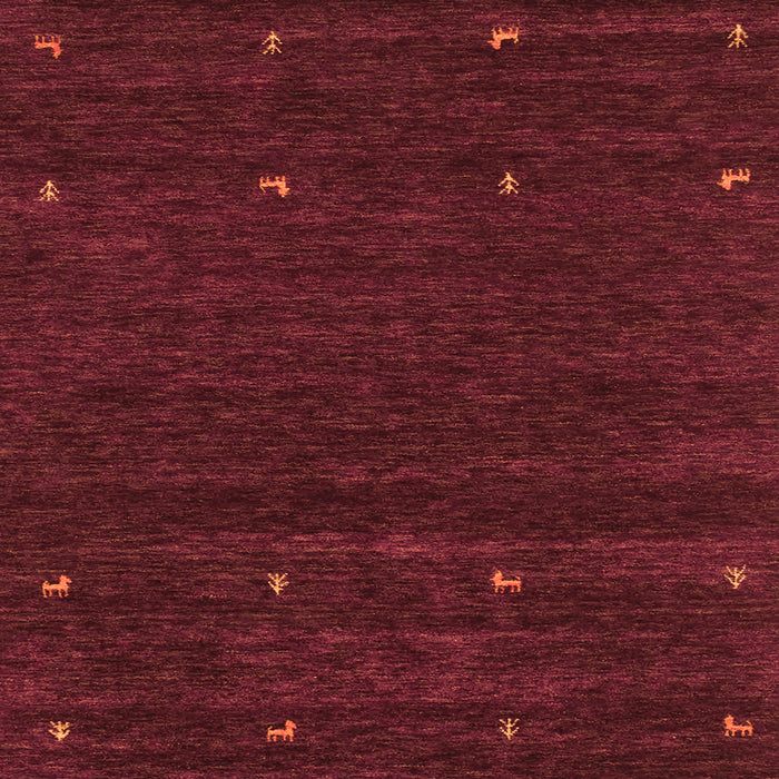 Serging Thickness of Abstract Orange Contemporary Rug, con914org