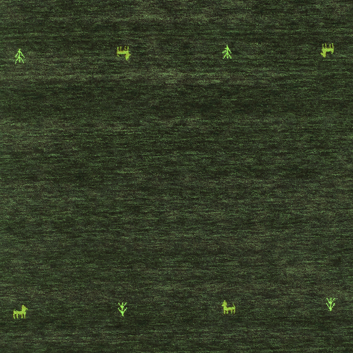 Abstract Green Contemporary Rug, con914grn