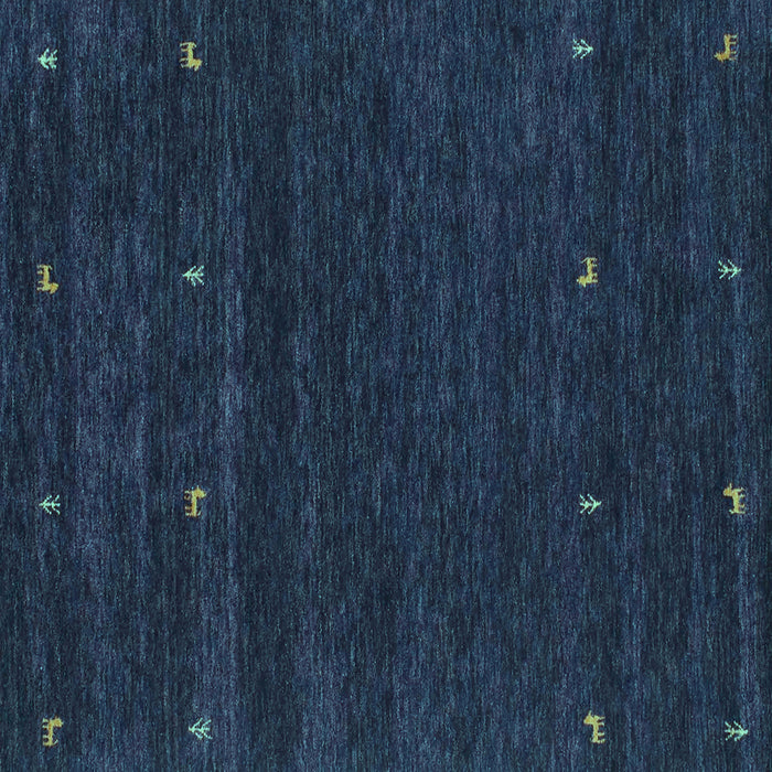 Square Machine Washable Abstract Turquoise Contemporary Area Rugs, wshcon914turq