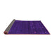 Sideview of Abstract Purple Contemporary Rug, con914pur