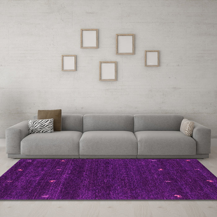 Machine Washable Abstract Pink Contemporary Rug in a Living Room, wshcon914pnk