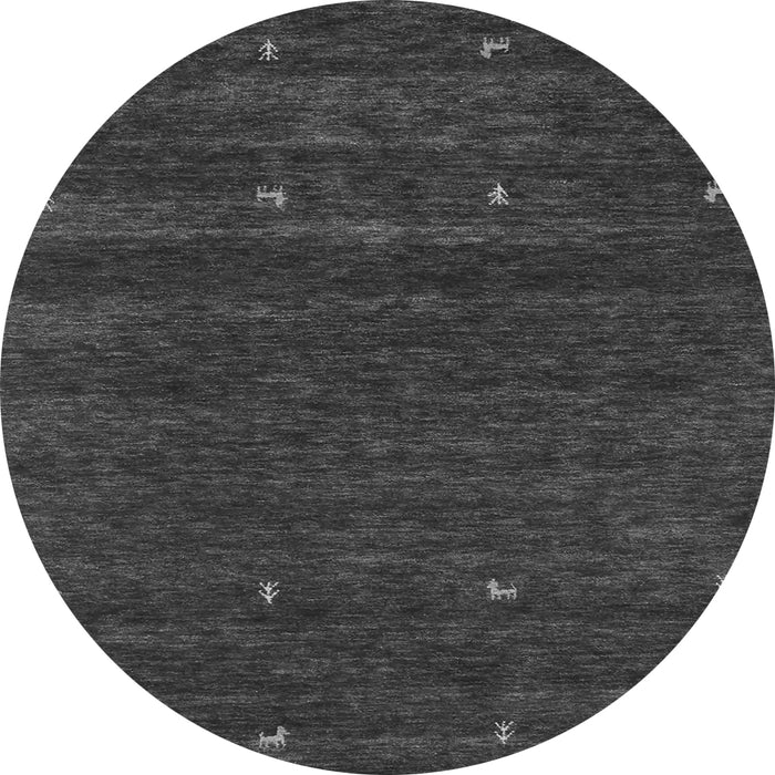 Square Abstract Gray Contemporary Rug, con914gry