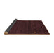 Sideview of Abstract Brown Contemporary Rug, con914brn