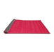 Thickness of Contemporary Red Modern Rug, con915