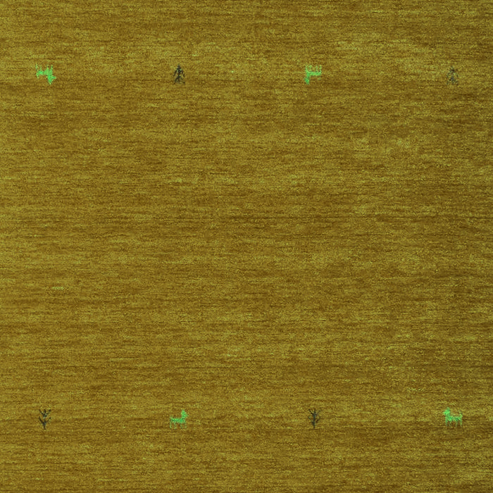 Serging Thickness of Machine Washable Abstract Green Contemporary Area Rugs, wshcon915grn