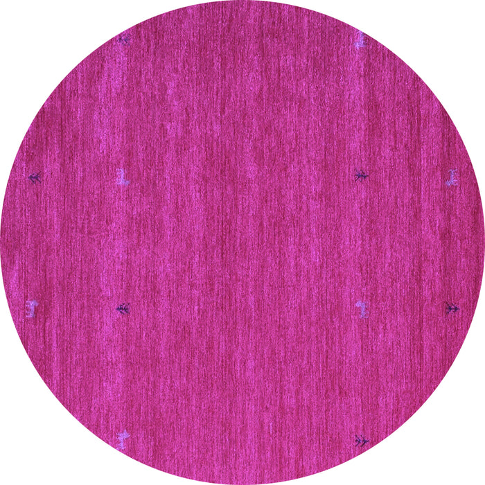 Round Machine Washable Abstract Purple Contemporary Area Rugs, wshcon915pur