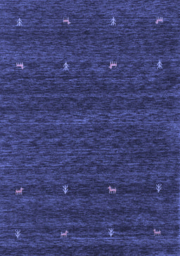 Abstract Blue Contemporary Rug, con916blu