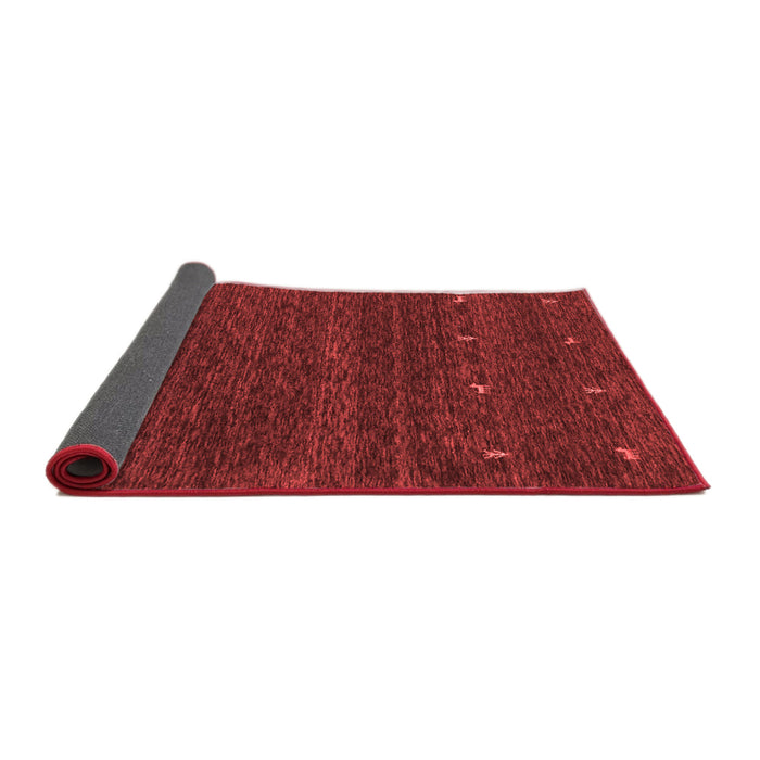 Abstract Red Contemporary Area Rugs