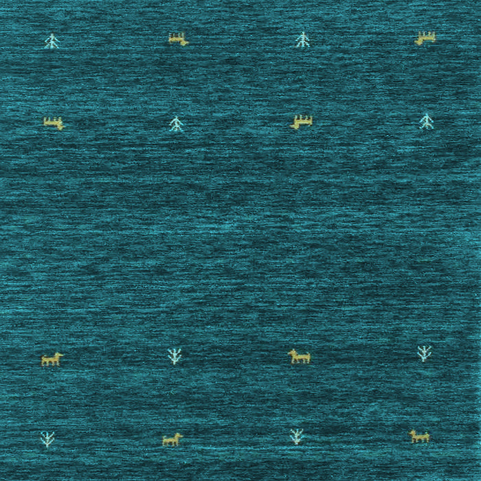 Square Machine Washable Abstract Light Blue Contemporary Rug, wshcon916lblu