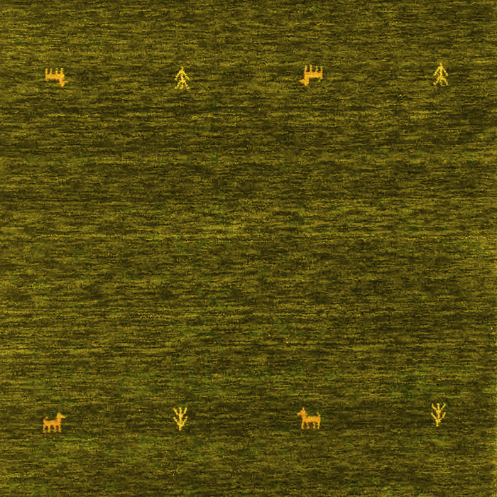 Machine Washable Abstract Yellow Contemporary Rug, wshcon916yw