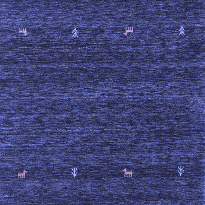 Abstract Blue Contemporary Rug, con916blu