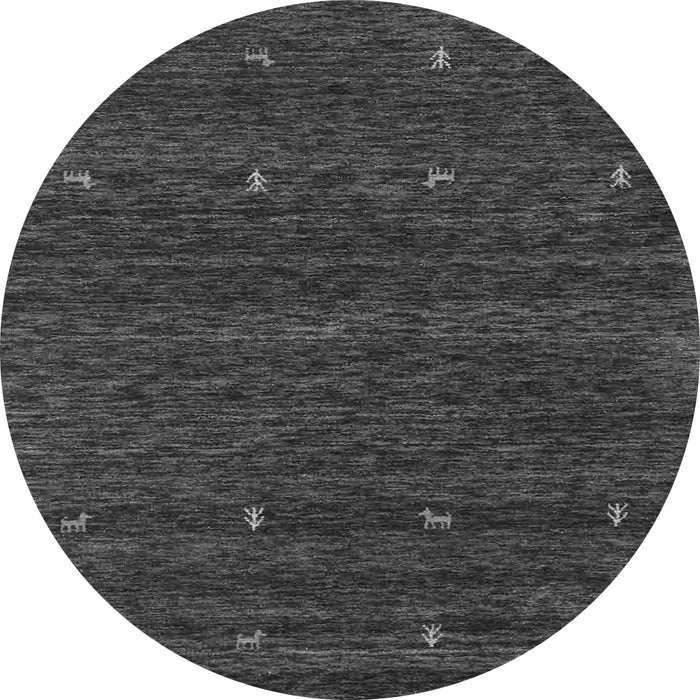 Machine Washable Abstract Gray Contemporary Rug, wshcon916gry