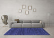 Machine Washable Abstract Blue Contemporary Rug in a Living Room, wshcon916blu